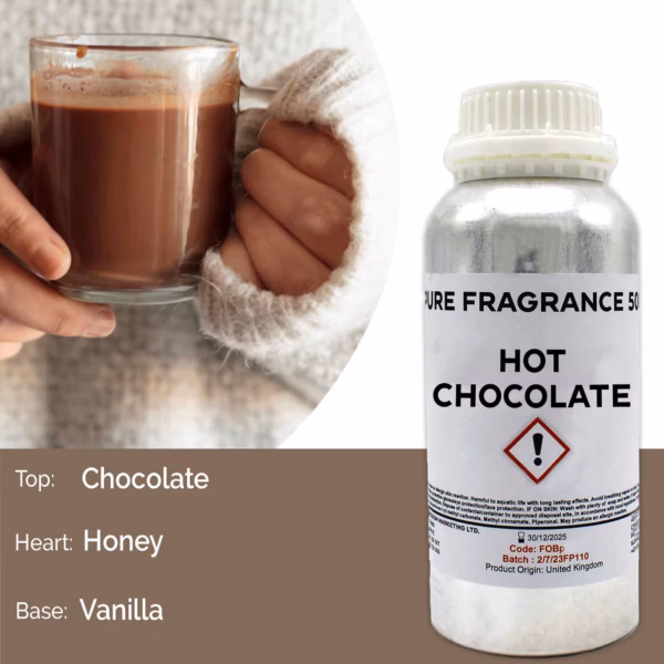 Chocolate Caliente Aceite Puro De Fragancia - 500Ml
