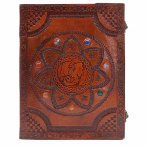 Gravbok - Charkra Stones Dragon Mandala 100 Sider - 25x34Cm Stor