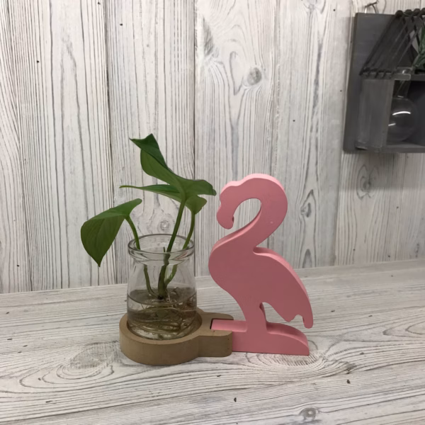 Hydroponisk Hjemmedekor - Rosa Flamingo-Potte