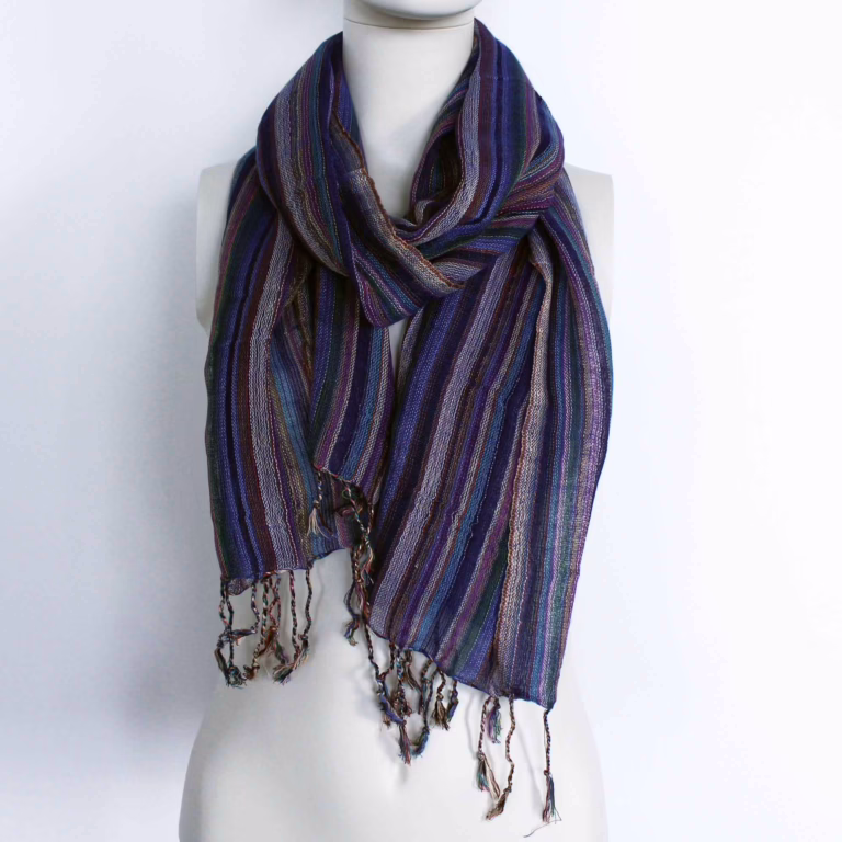 Indian-Boho-Scarves-50x180cm-Random-Colours-With-Gold-Thread