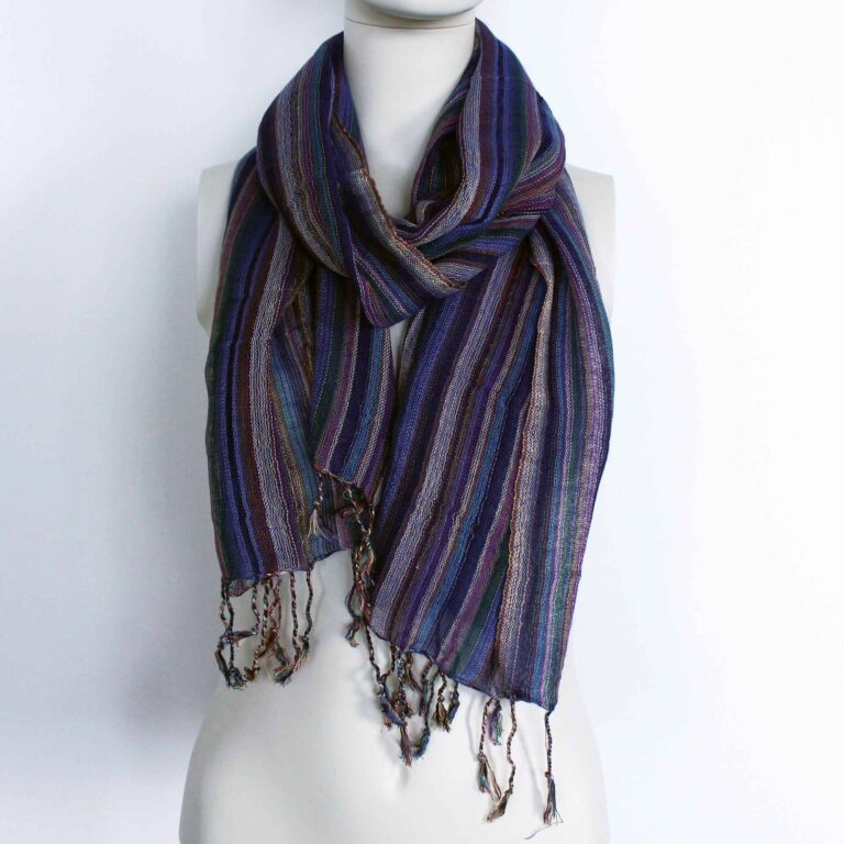 Indian-Boho-Scarves-50x180cm-Random-Colours-With-Gold-Thread