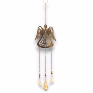 Indisk Vindspill / Vindklokker - Angel 3 Bells - 14x60Cm