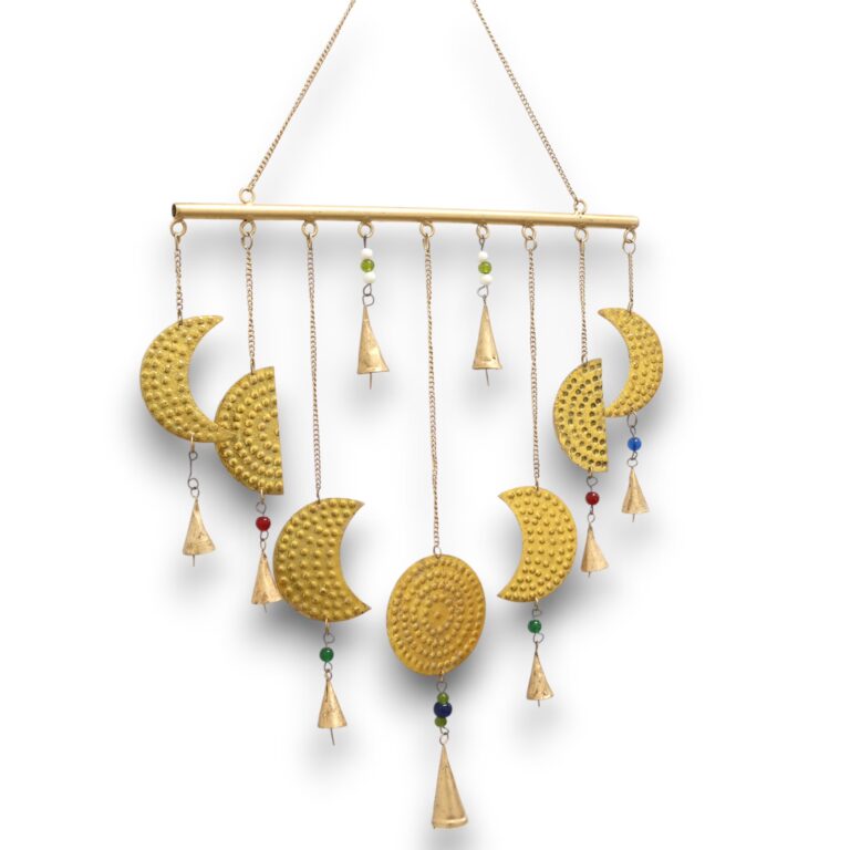 Indian-Chimes-Brass-Moon-Phases-Chimes-43x40cm