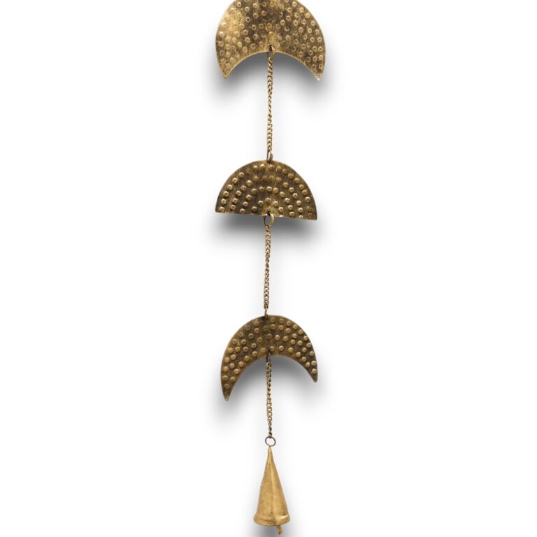 Indian-Chimes-Brass-Moon-Phases-Drop-with-Bell-25cm
