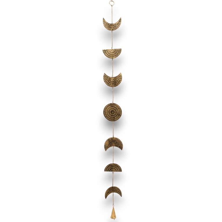 Indian-Chimes-Brass-Moon-Phases-Drop-with-Bell-25cm