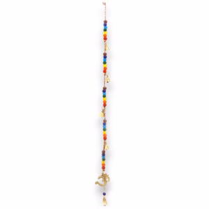 Indisk Vindspill / Vindklokker - Om-Vindspill / Vindklokker I Messing med Chakraperler - 53 cm