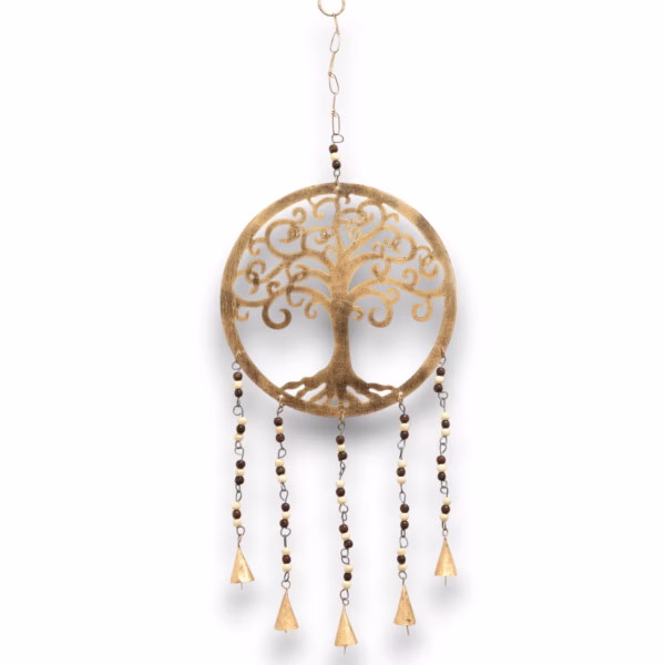 Indisk Vindspill / Vindklokker - Tree Of Life Bell Chimes - 25 cm Stor