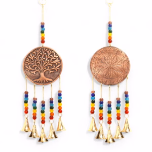 Indian Chimes - Tree of Life - Chakra Beads 5 Bells - Medium