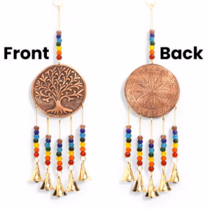 Indian Chimes - Tree of Life - Chakra Beads 5 Bells - Medium