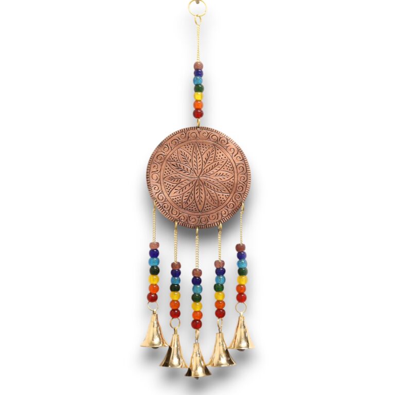 Indian-Chimes-Med-Tree-of-Life-Chakra-Beads-5-Bells-10x36cm