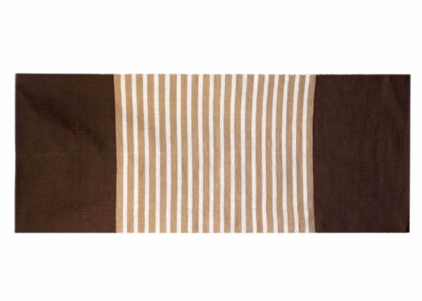 Indisk Bomullsmatta - 70x170cm - Mörkbrun / Beige - Bild 5