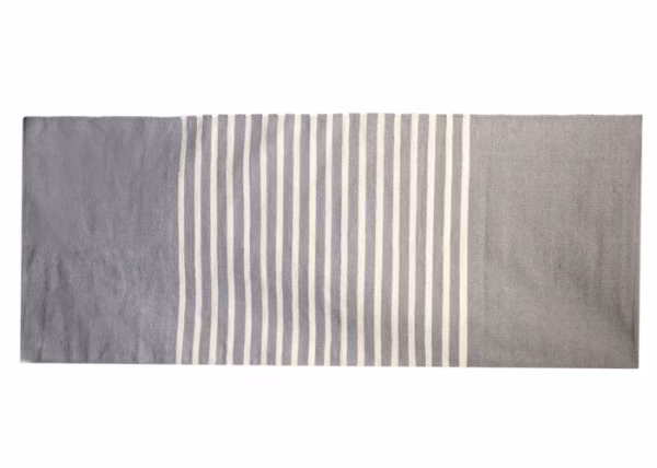 Indian Cotton Rug - 70x170cm - Grey - Image 6