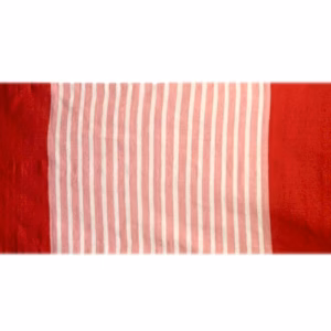 Indischer Baumwollteppich - Rot/Rosa - 70x170cm