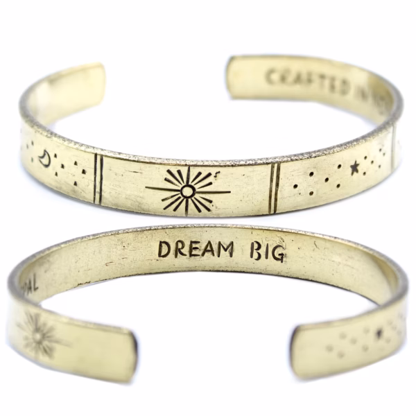 Pulsera De Inspiración - Cobre Amanecer, Galaxia, Estrellas, Tierra - Imagen 15