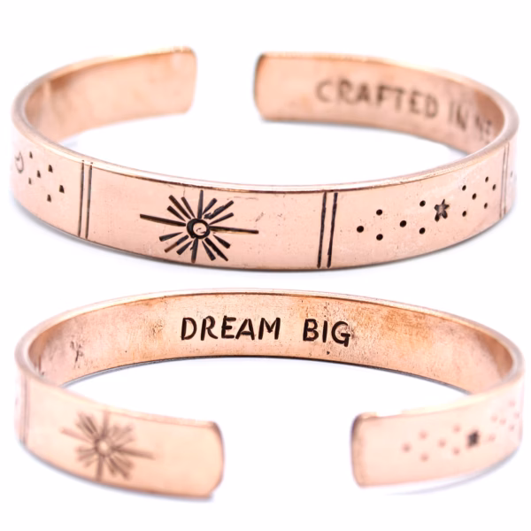 Pulsera De Inspiración - Cobre Amanecer, Galaxia, Estrellas, Tierra - Imagen 16