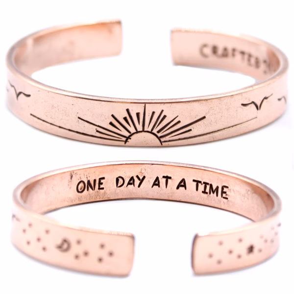 Pulsera De Inspiración - Cobre Amanecer, Galaxia, Estrellas, Tierra - Imagen 17
