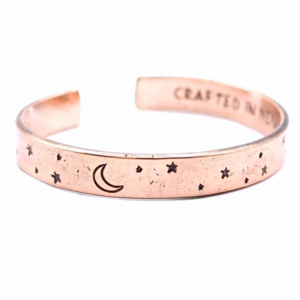 Pulsera De Inspiración - Cobre Amanecer, Galaxia, Estrellas, Tierra - Imagen 3