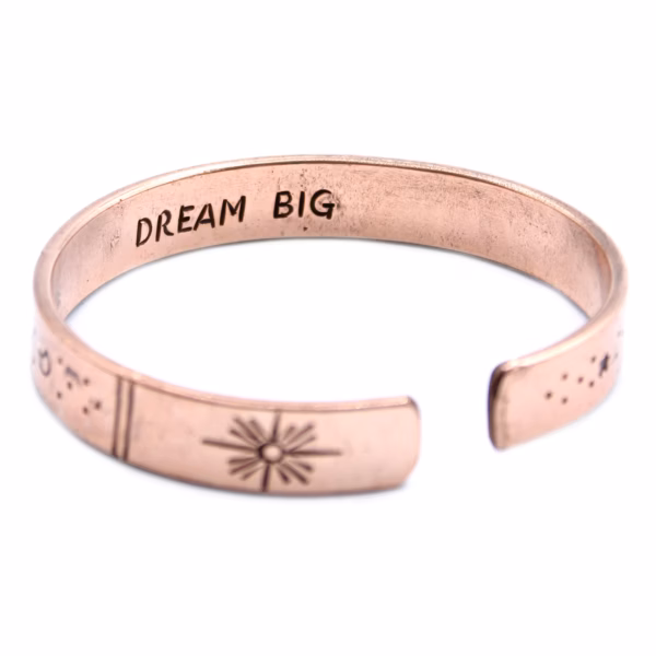 Pulsera De Inspiración - Cobre Amanecer, Galaxia, Estrellas, Tierra - Imagen 7