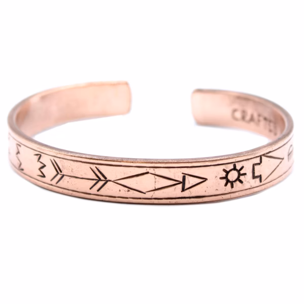 Pulsera De Inspiración - Cobre Amanecer, Galaxia, Estrellas, Tierra