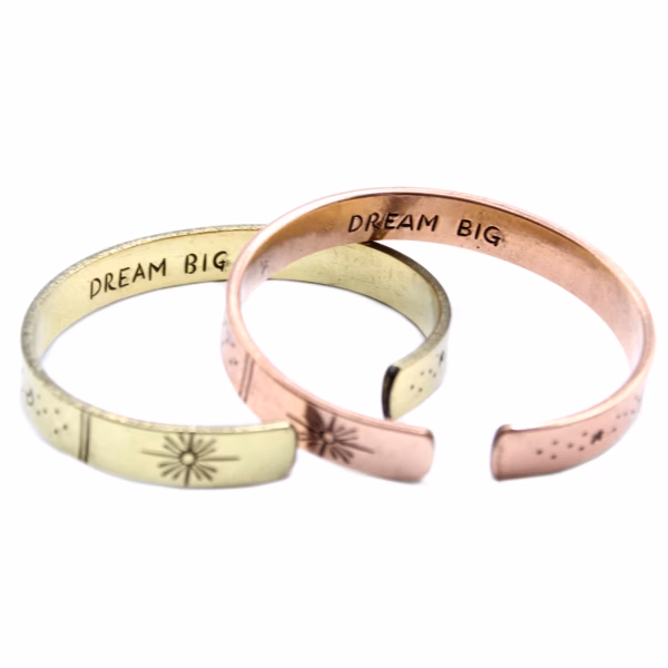 Pulsera De Inspiración - Cobre Amanecer, Galaxia, Estrellas, Tierra - Imagen 9