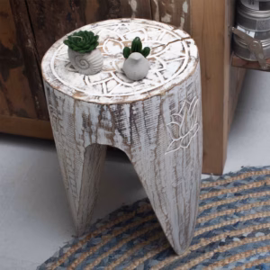 Interlocking Table/Stool set of 2 - Natural