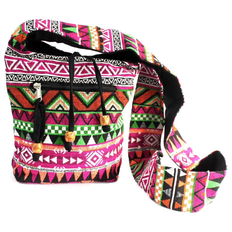 Jacquard-Bag-Pink-Sling-Bag