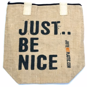 Ekologiska Jutepåsar - Just Be Nice (olika färger)