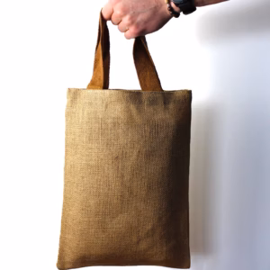Jute Tote Bag - Brown Colour Handle