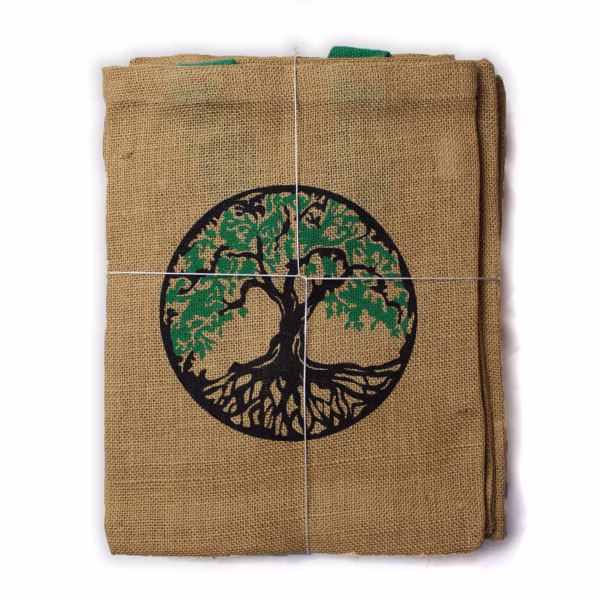 Jute Tote Bag - Mystic designs - 7 Chakras - Image 4