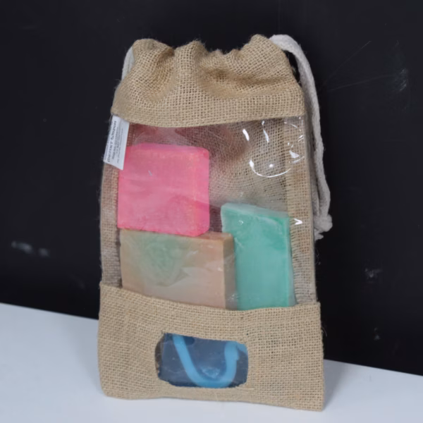 Vinduspose I Jute 25x16 cm Og Lomme - Bilde 3