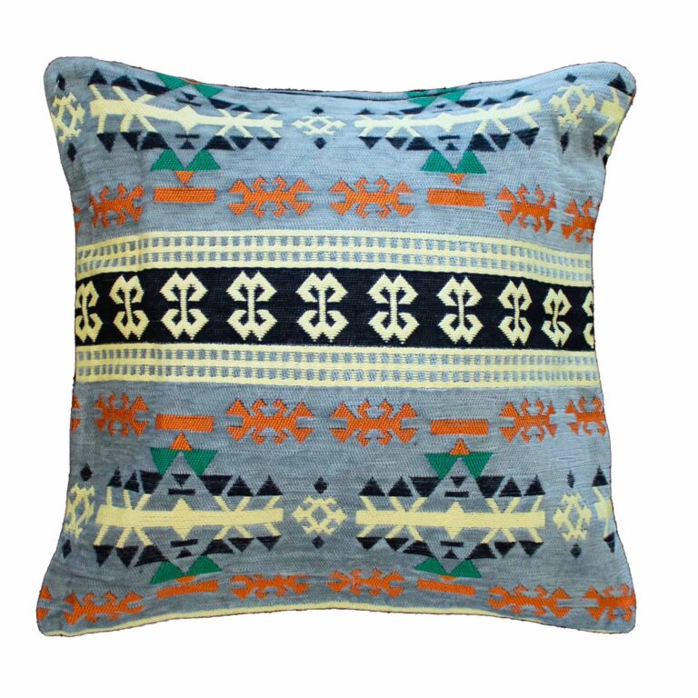 Kilim-Cushion-Cover-Charcoal