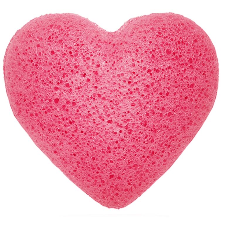 Konjac-Heart-Sponge-Rose