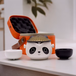 Panda Theeset - Twee Kopjes - Reispakket