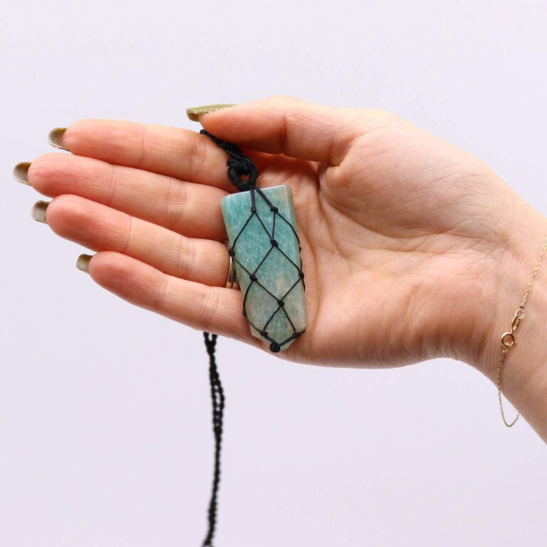 Laced-Gemstone-Flat-Point-Pendant-Amazonite
