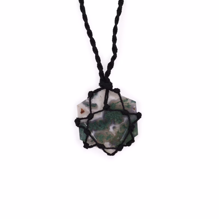 Laced-Gemstone-Hexagon-Pendant-Moss-Agate