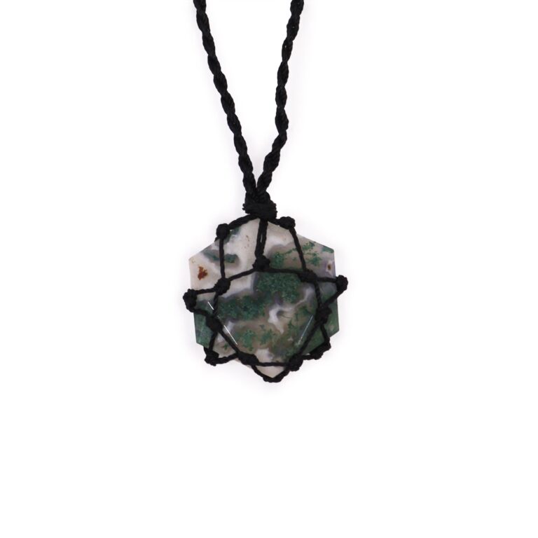Laced-Gemstone-Hexagon-Pendant-Moss-Agate