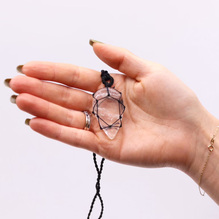 Laced-Gemstone-Teardrop-Pendant-Rock-Quartz