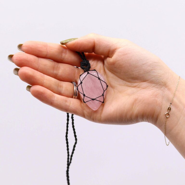 Laced-Gemstone-Teardrop-Pendant-Rose-Quartz
