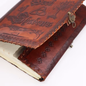 Book of Shadows - Dark Tan - 200 Pages decle-edged - Large