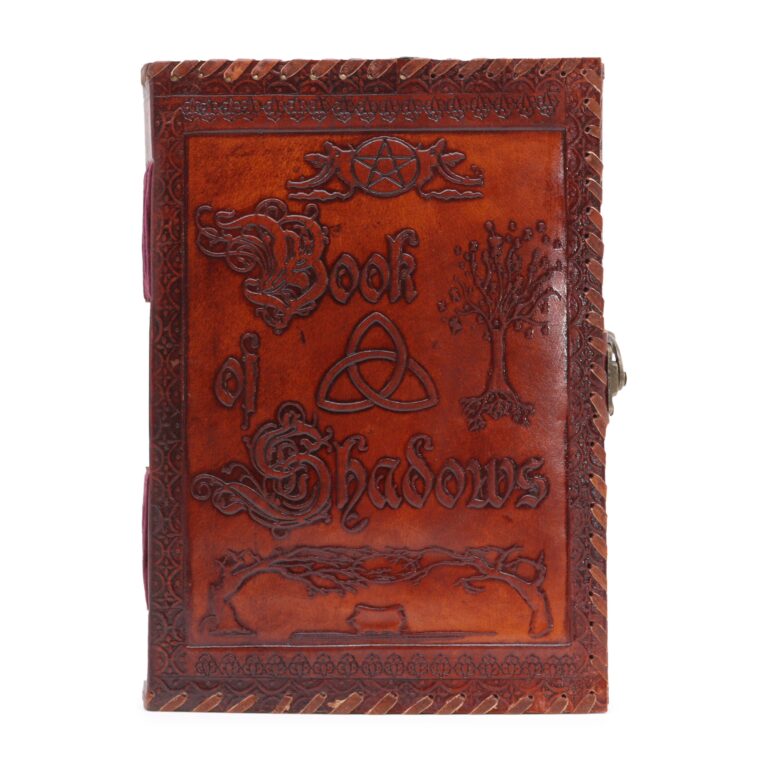 Large-Book-of-Shadows-Dark-Tan-200-pages-decle-edged-25x18x3cm