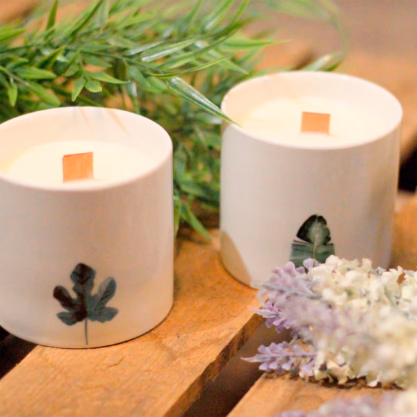 Store Botaniske Stearinlys - Marsh Violet - Bilde 6