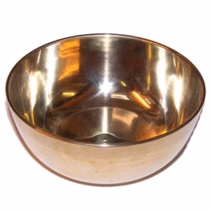 Syngeskål I Messing - 17 cm Stor