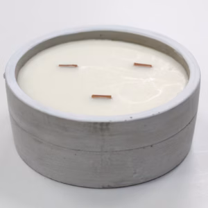 Concrete Soy Candle - Patchouli & Dark Amber - Large