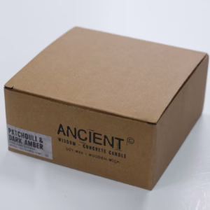 Concrete Soy Candle - Patchouli & Dark Amber - Large