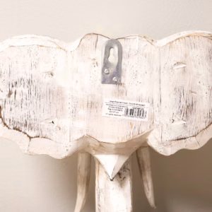 Elephant Head - Gold & Whitewash - Large