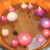 Große Schwimmkerze - Lila – Bild 3