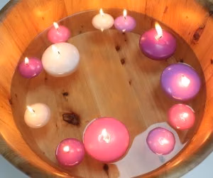 Floating Candles - Lilac - Large