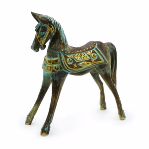 Gull- Og Turkishest 32 cm Stor