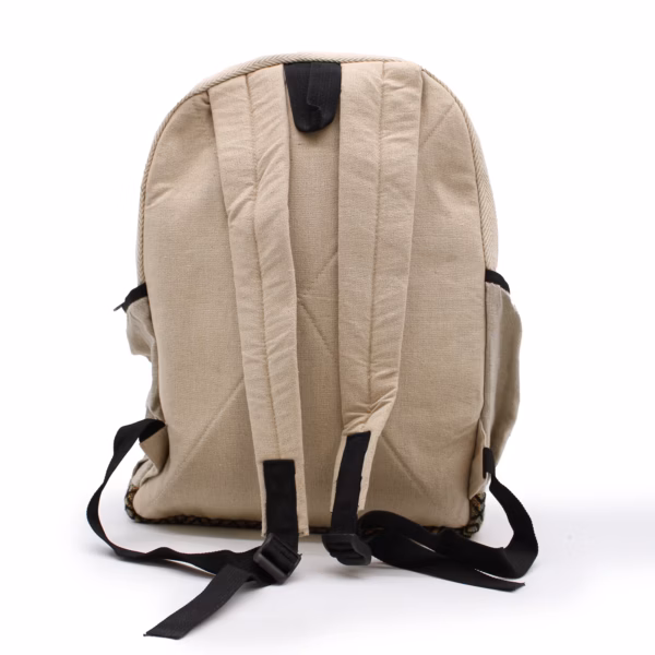 Rugzak - Hemp - Large - Rechte Ritsen Stijl - Gemengde Kleuren - Afbeelding 6