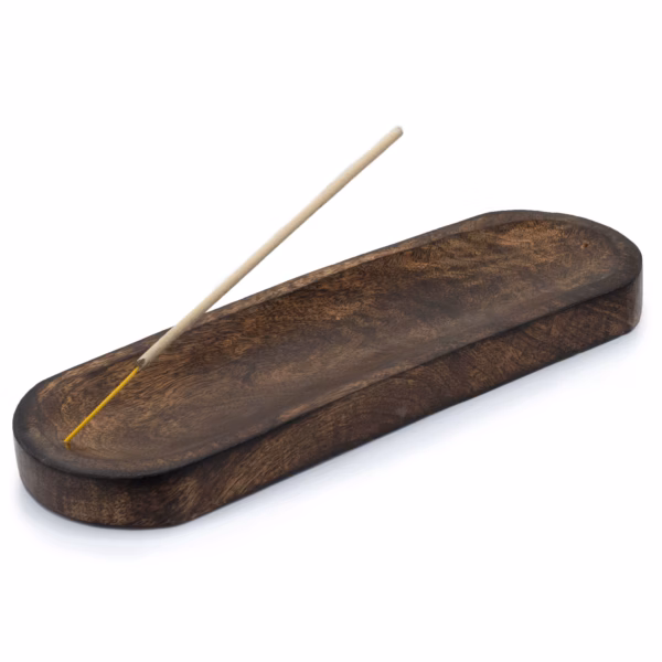 Stort Røkelsesbrett 30X10Cm - Klassisk Mangotre - Bilde 2